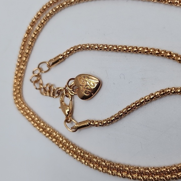 Betsey Johnson Crystal Rhinestone Multicolor Crown Swan Pendant Chain Necklace - Picture 4 of 6